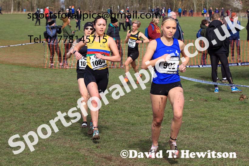 Senior Womens 2023 UK CAU Inter Counties Cross Country Champs, Prestwold Hall, Loughborough. Photo: David T. Hewitson/Sports for All Pics